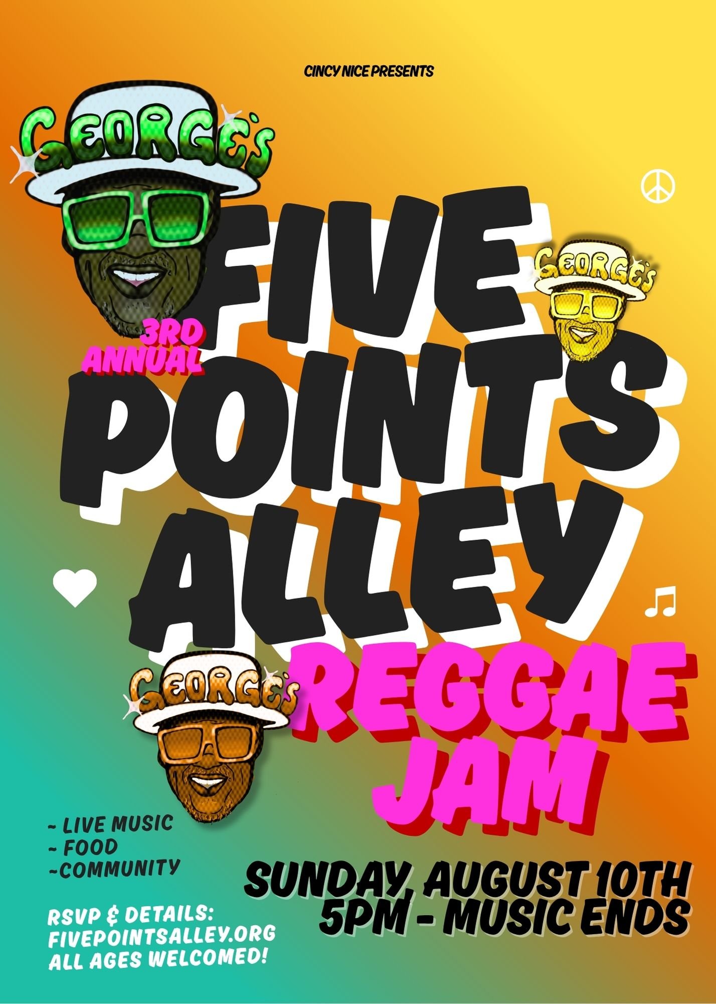 3rd Annual George's Reggae Jam — Five Points Alley